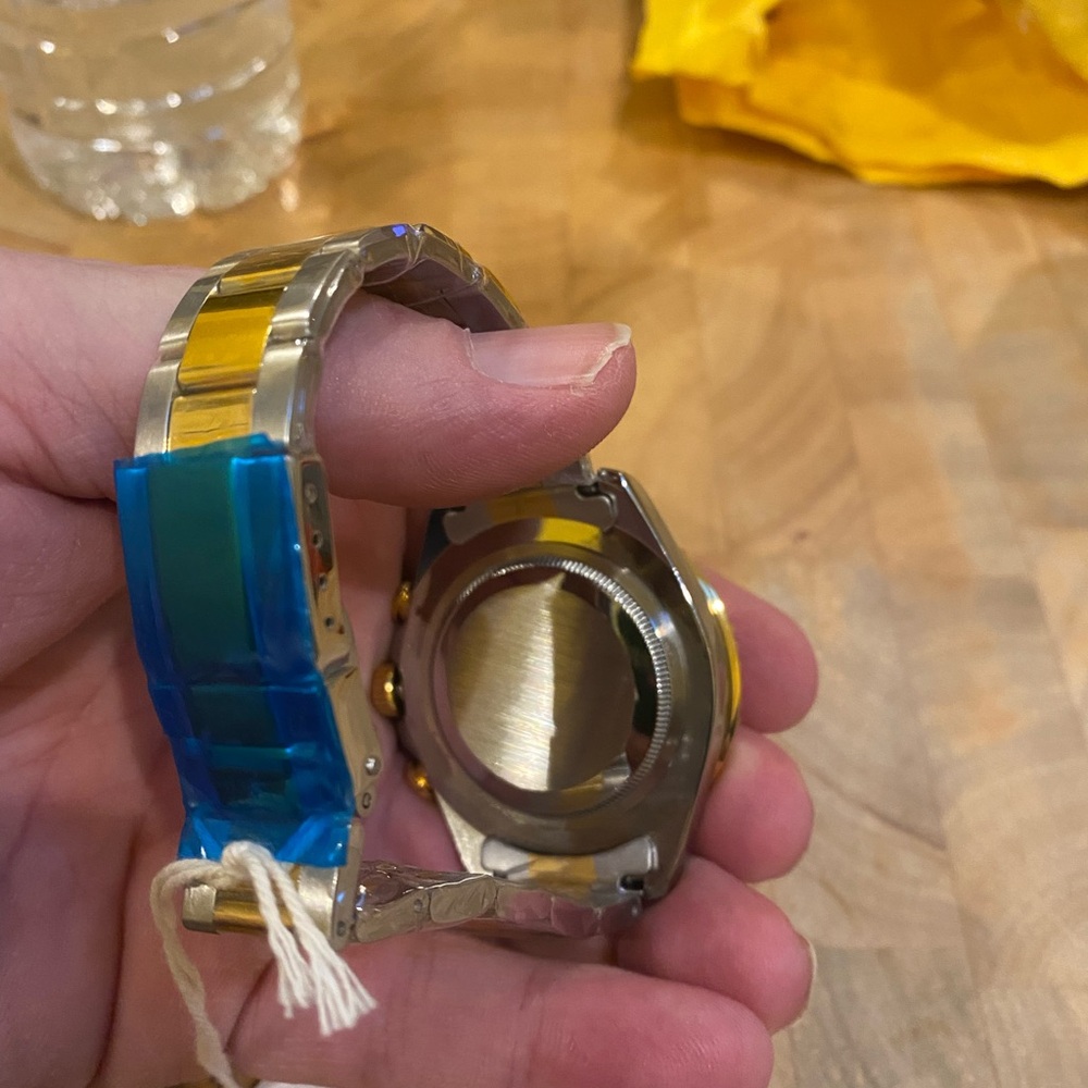 New Paulareis Automatic Mechanical Gold and Blue Yacht-Master Style Watch - Picture 4 of 4